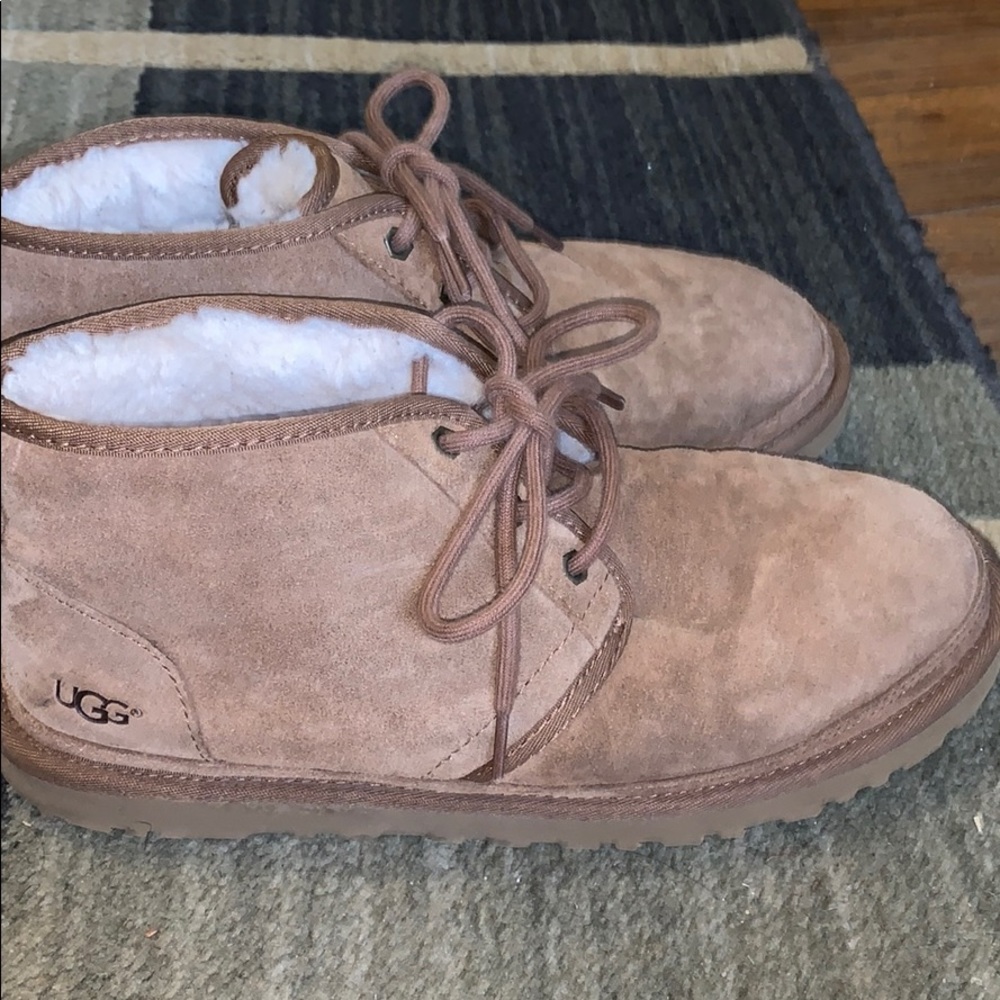 UGG neumal chestnut suede Men’s boots size 10 men